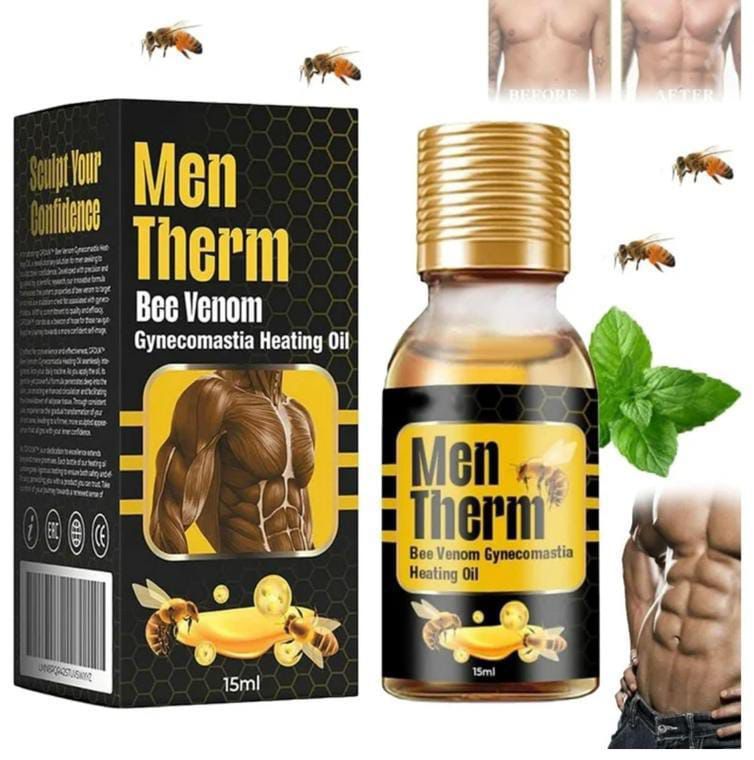 Men Therm Bee Venom Gynecomastia Heating Oil